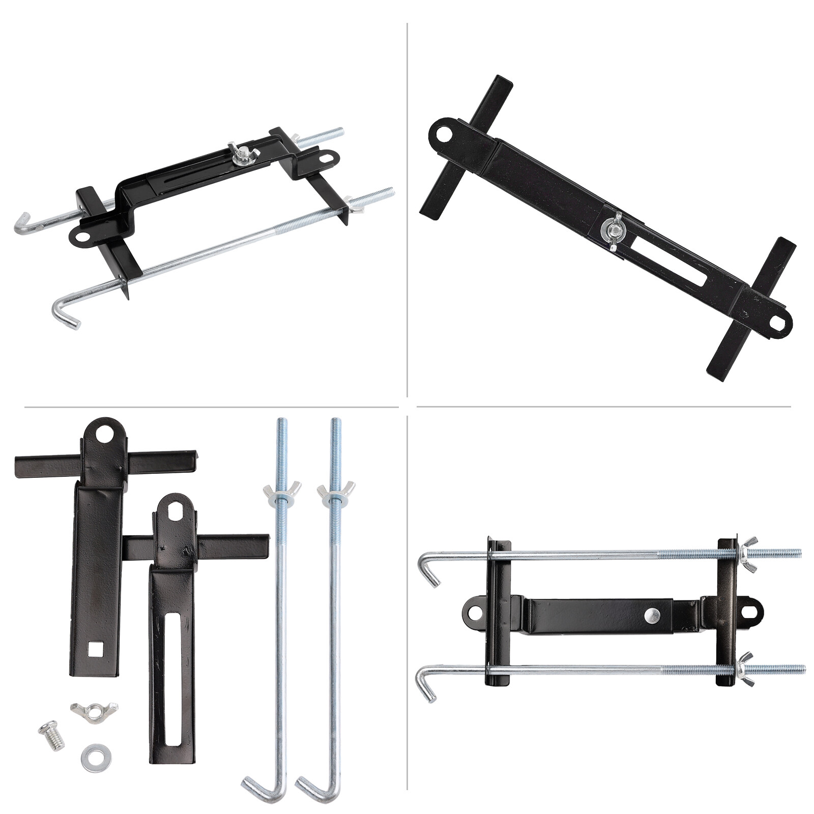10.6'' 27CM Battery Car Tie Down Bracket With J bolts Hold Down Sets Adjustable.