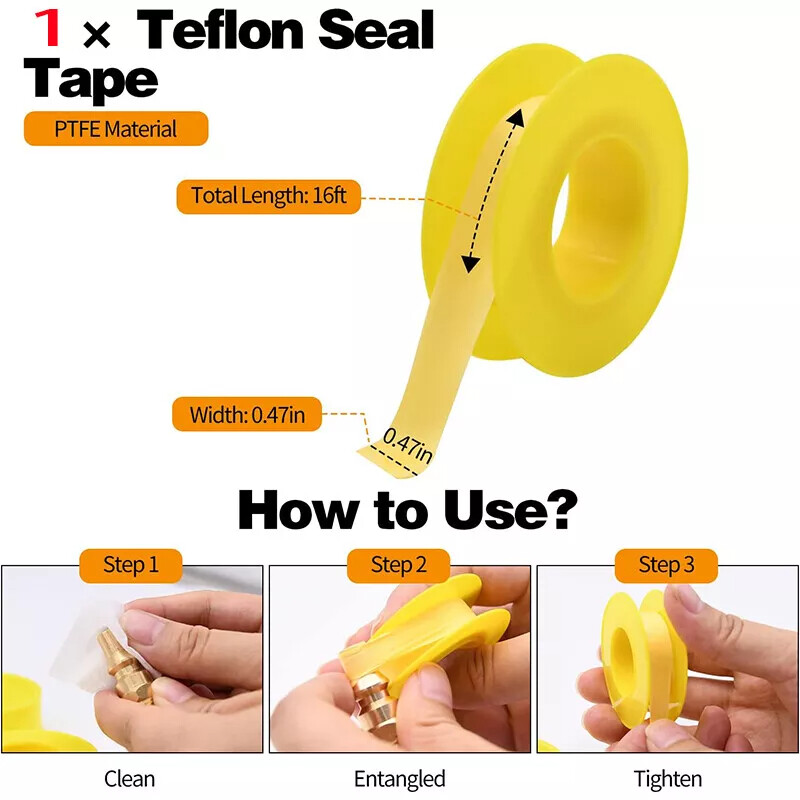 RV Quick Connect Fittings 1/4" NPT Propane Hose Adapter Set