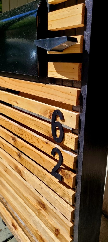 Modern Cedar Mailbox Post, Multi-Slatted FREE SHIPPING
