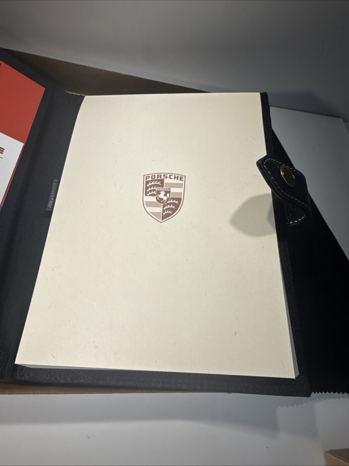 Genuine Porsche Document Wallet Pepita PCG48090100 NEW