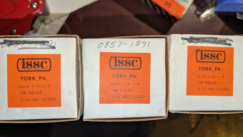 (1) Issc Timer On Delay Relay 2.0 sec Fixed 1014-1-W-1-B NIB