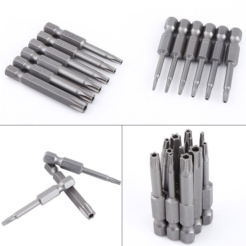 Security Torx Bit Set +Hex Key Allen Bit Set-For Power Drill & Impact Driver Lot