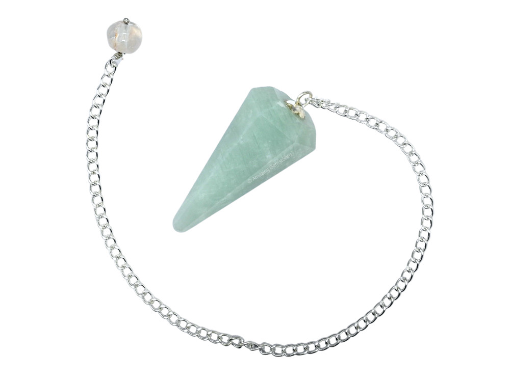 Amazonite Dowsing Crystal Pendulum