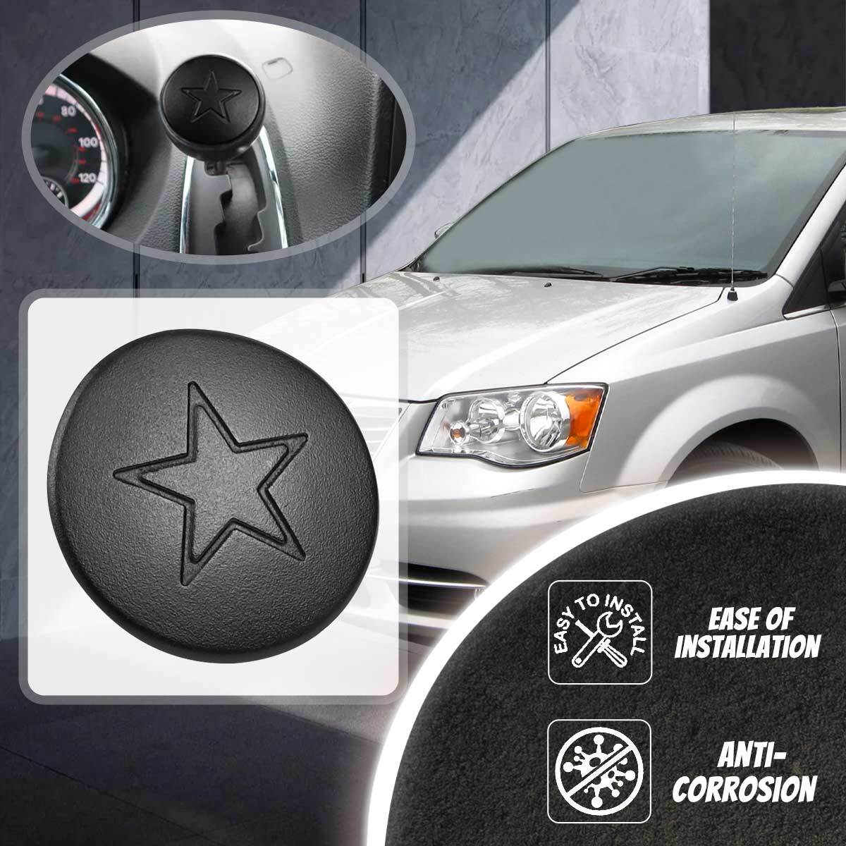 Shift Lever Knob Cap For Chrysler Town&Country 2011-2016 1RV42DX9AB Gear Shifter