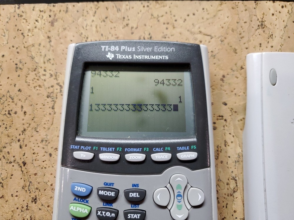 Texas Instruments TI-84 Plus Silver Edition Graphing Calculator - Tested READ