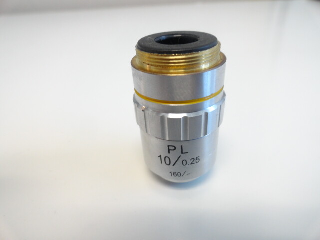 A7: Laboratory Microscope Objective Lens PL 10/0.25 160/-
