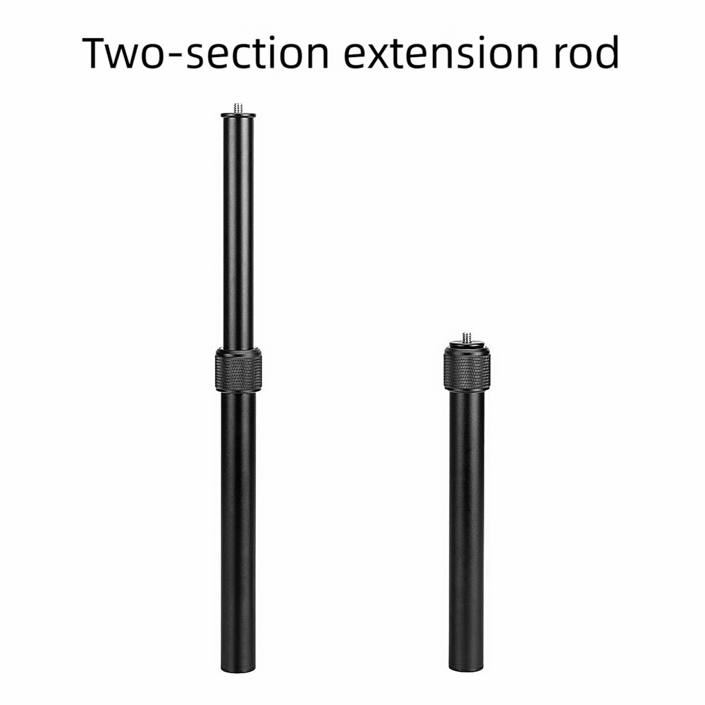35cm Rod Tripod 2-section Extension Camera Pole Stick 1/4'' Thread Stabilizer