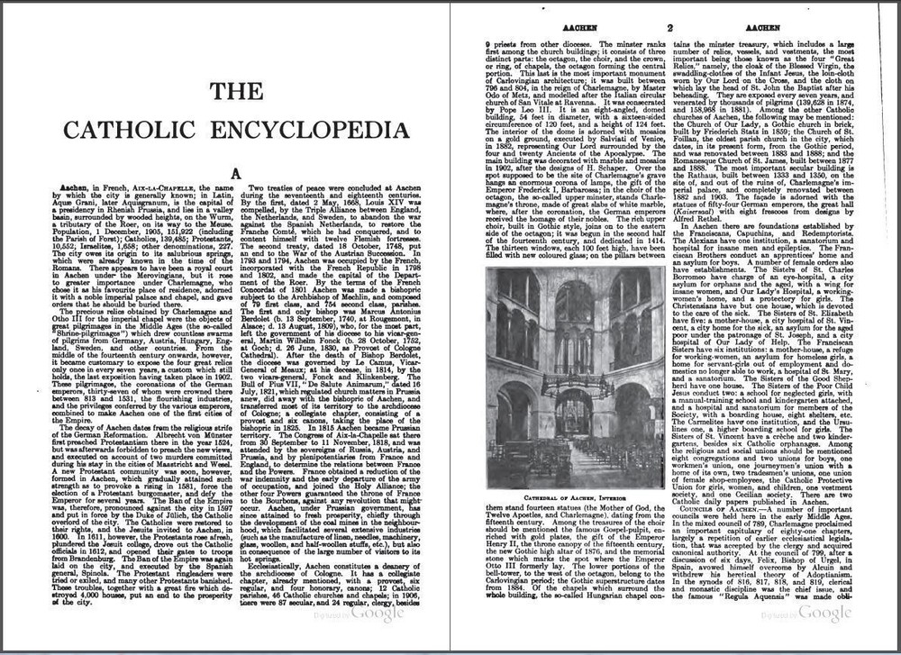 The Catholic Encyclopedia 1907 (Complete 15 Volume Set + Index on a USB)