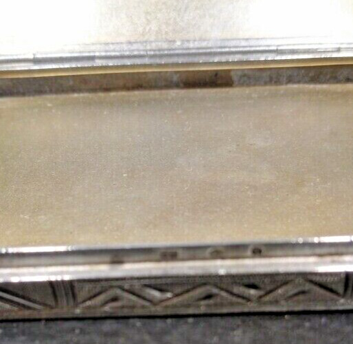 Antique " Cigarette , case Box " 19th STERLING SILVER * An exceptional case *