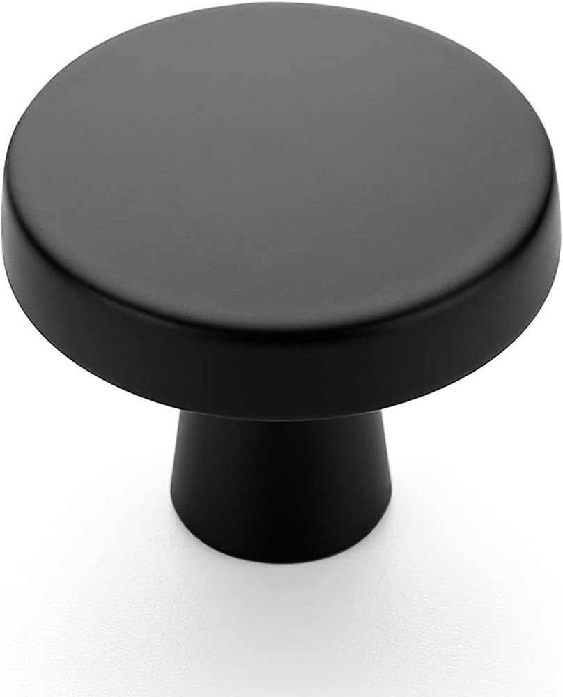 10-60 Pack Black & Gold Kitchen Cabinet Knobs Round Drawer Pulls Stainless Steel