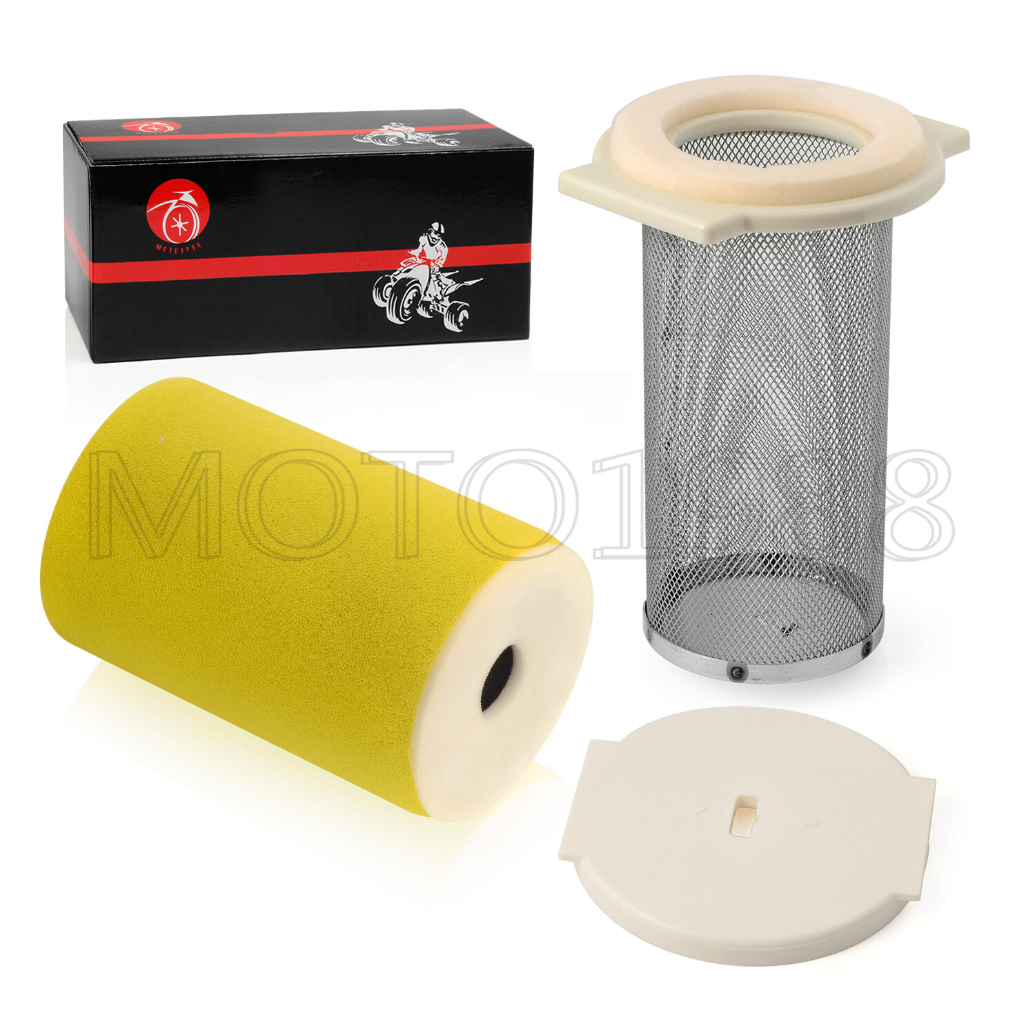 Air Filter & Guide & END CAP For Yamaha Moto-4 250 YFM250 89-91 1YW-14458-01-00