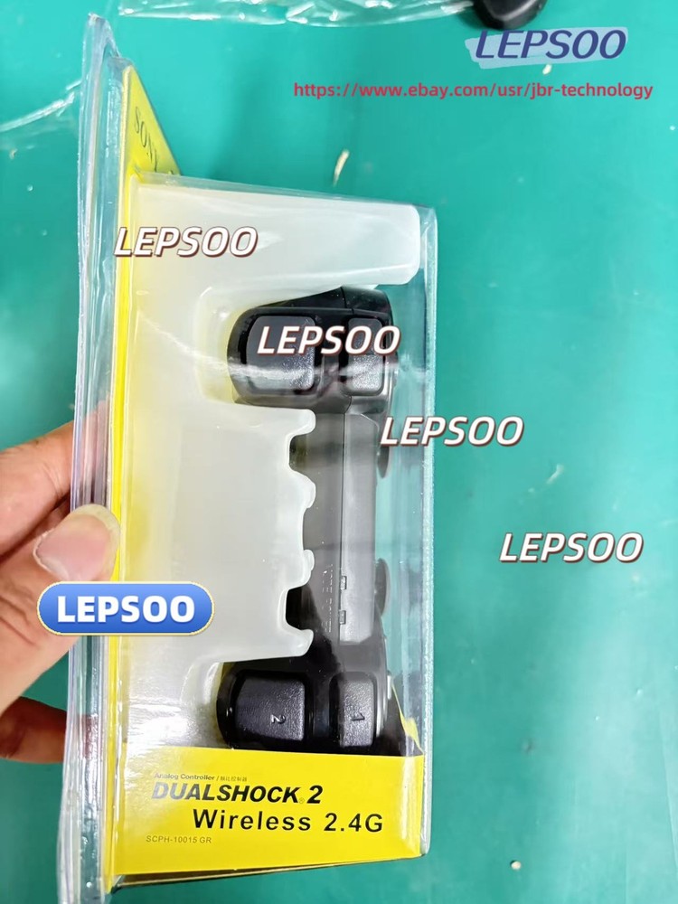 1PCS OEM-Wireless Controller for Playstation 2 PS2-Black-***