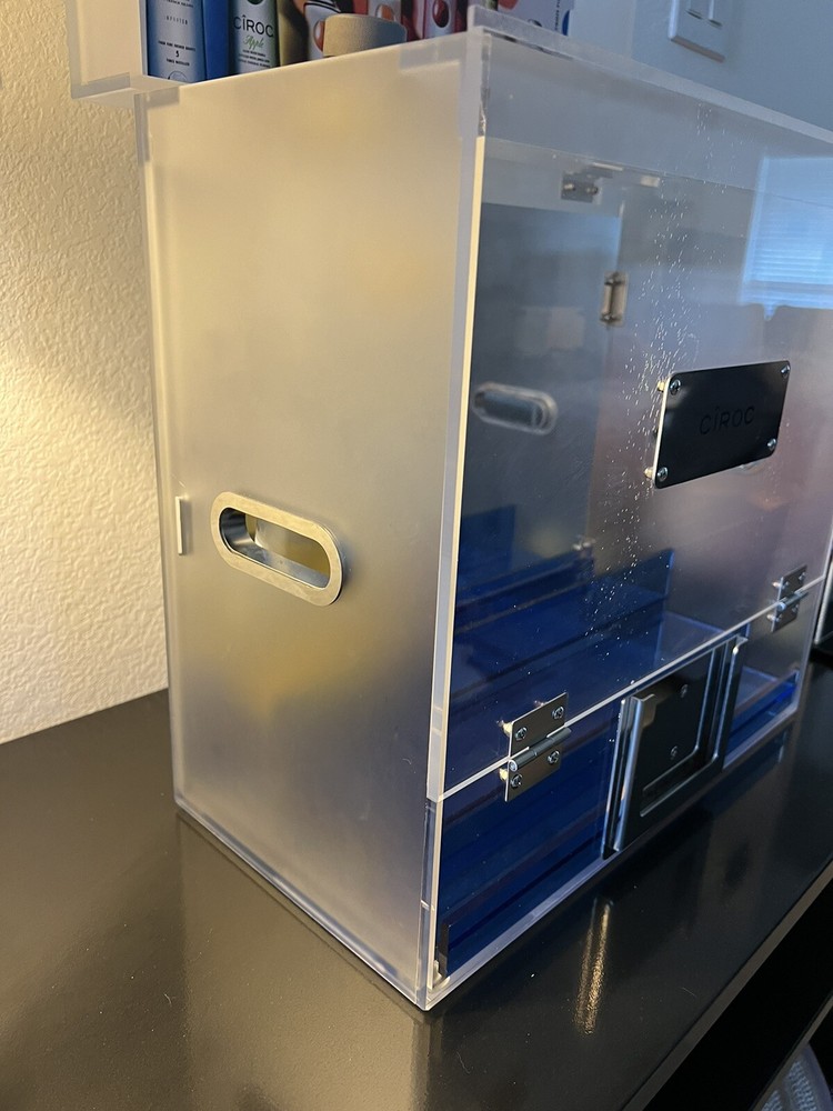 Ciroc Vodka Arcrylic Miniature Display Case With Security Key, Wall Mount
