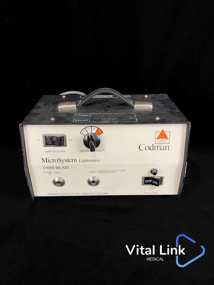 Codman MicroSystem Light Source Twin Beam Model 1501X 24-3054