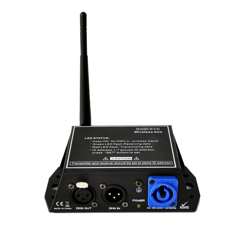 Mini Wireless Transmitter Receiver DMX Controller Box 126 Channels Long Distance