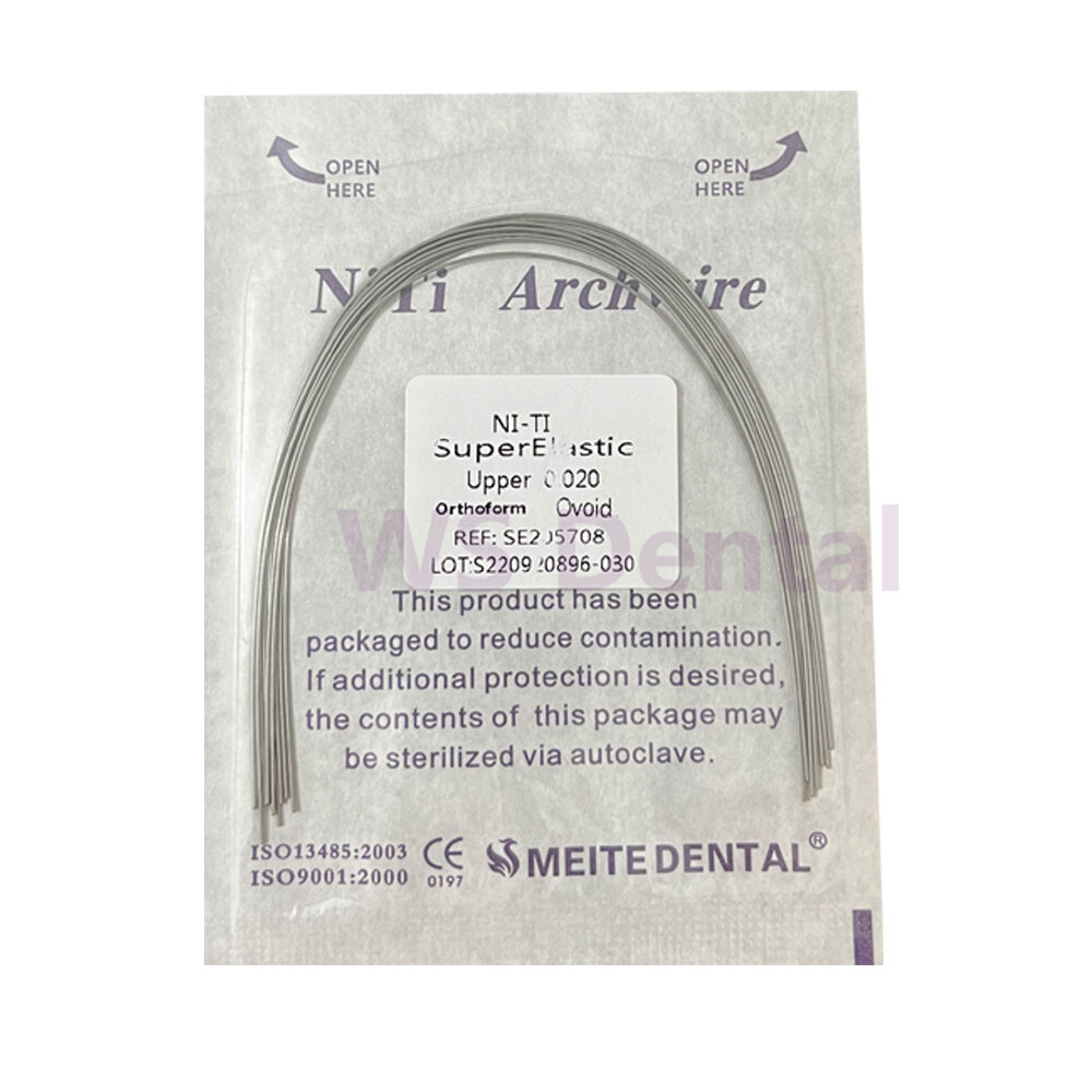 Dental Orthodontic Arch Wires Super Elastic Niti Round 012 014 016 018 020 Ovoid