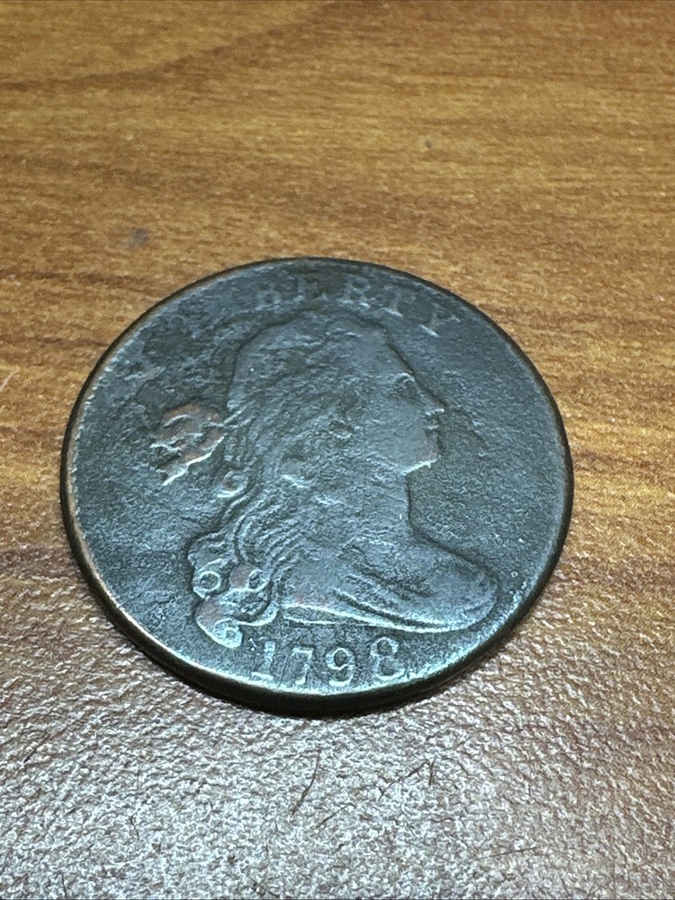 1798 Draped Bust Large Cent 1c 2nd Hairstyle