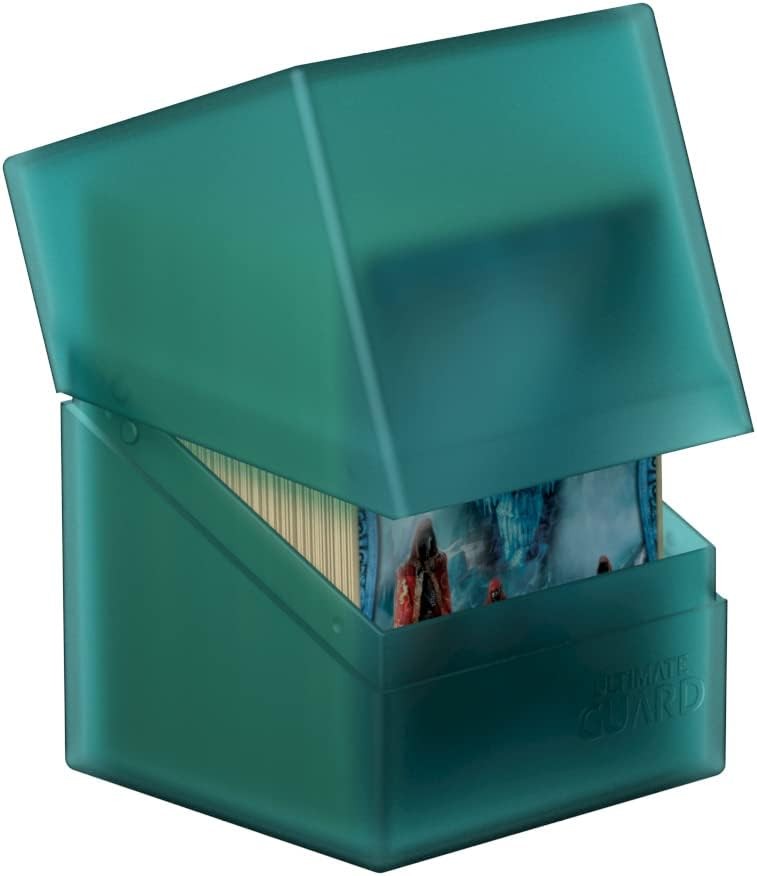 Ultimate Guard UGD010696 Boulder Deck Case, 100 Plus, standard size, malachite M
