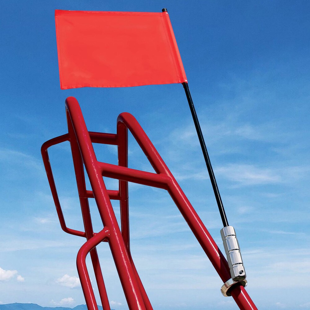 Boat Flag Pole Bracket Kits Rail Mount without Drilling Sliver