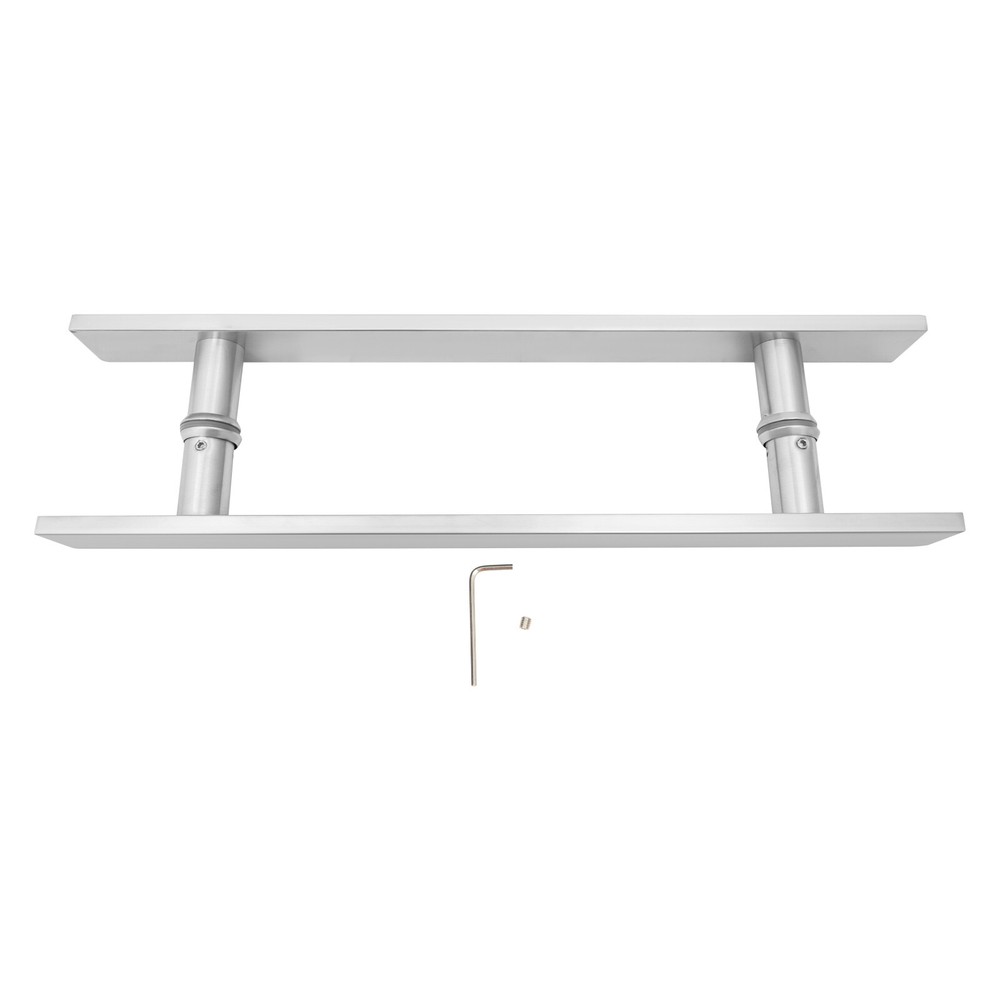 Stainless Door Handle H Shape Double Sided Pull Push Sliding Barn Door Handle