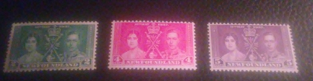 Newfoundland Scott's 230-2.Coronation Issue. sal's stamp store.