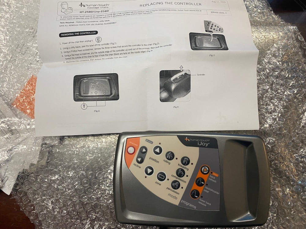 Human Touch iJoy 2580 Massage Chair Handheld Remote control Hand Controller OEM