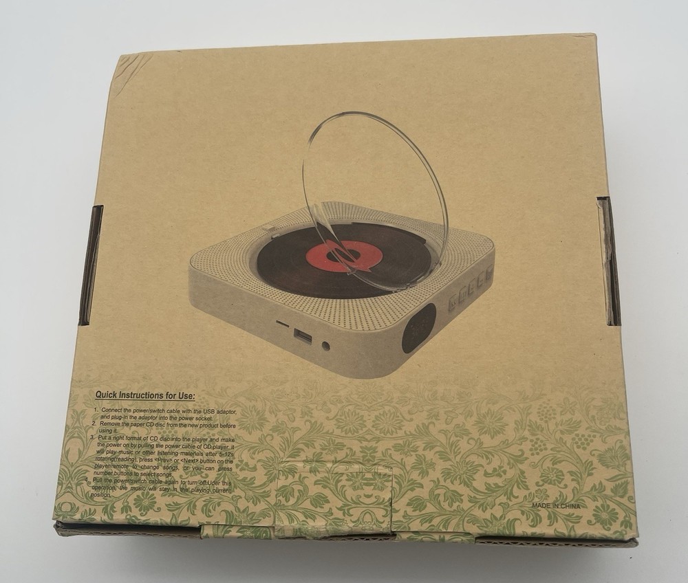 Wall Mountable CD Player USB - New