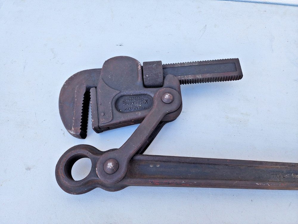 Ridgid SUPER SIX Heavy Duty Compound Leverage Wrench 48" long