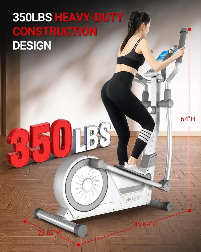 HARISON Magnetic Elliptical Exercise Machine with 16-Level Resistance Control