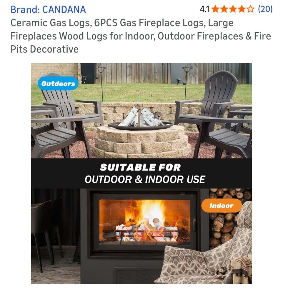 Candana Ceramic Gas Logs