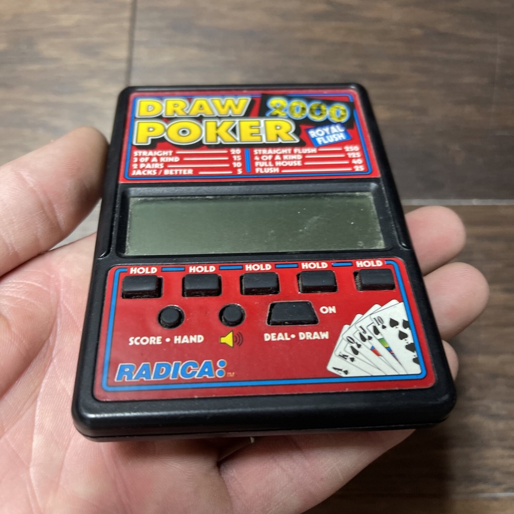 DRAW POKER 2000 Pocket Game RADICA: Model 510