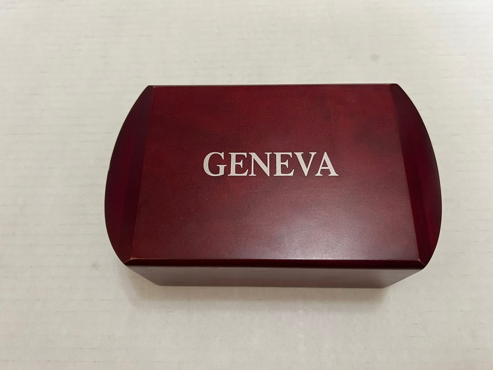 (Opened Box) GENEVA QUARTZ MOTORCYCLE CLOCK JAPANESE MOVEMENT Needs Battery