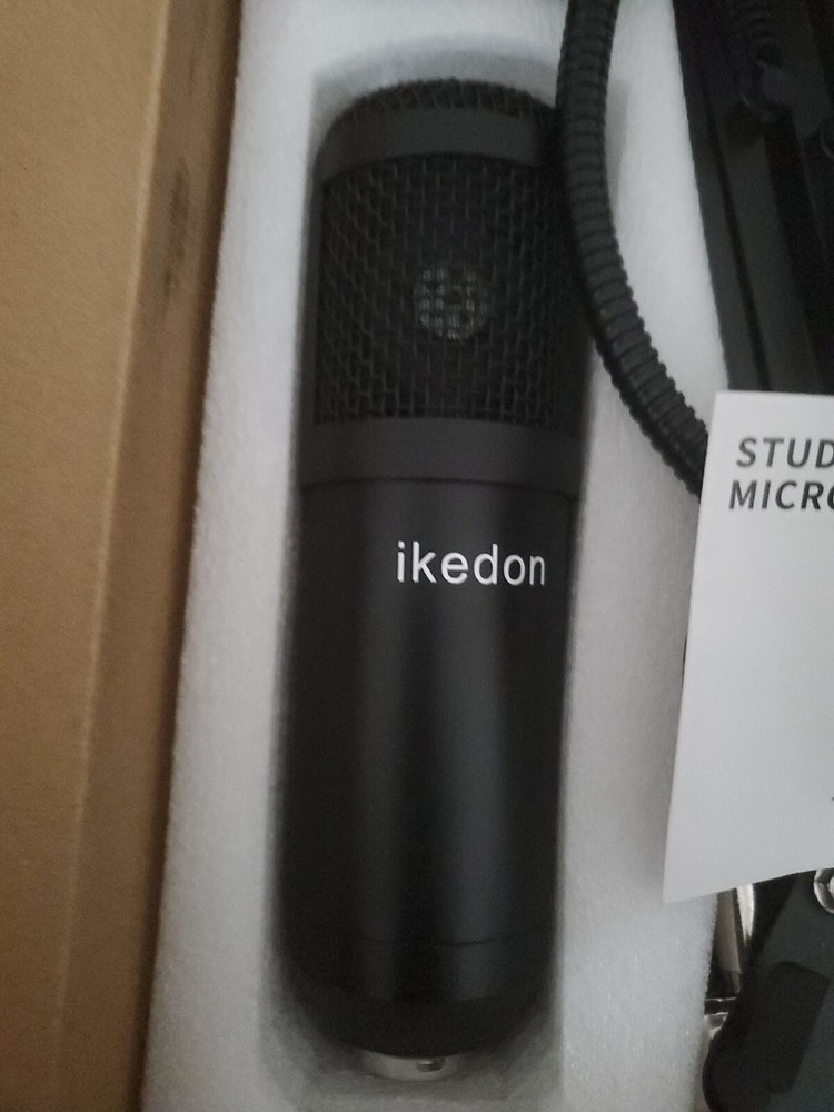 IKEDON USB Condenser Microphone, 192KHZ/24Bit Plug & Play Mic Setup