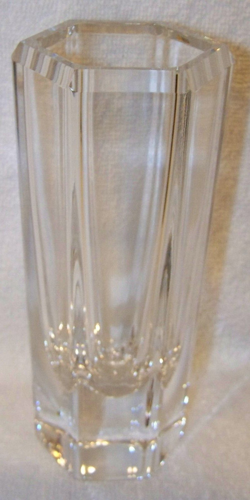 KOSTA BODA HEXAGONAL VASE SIGNED BY EDENFALK