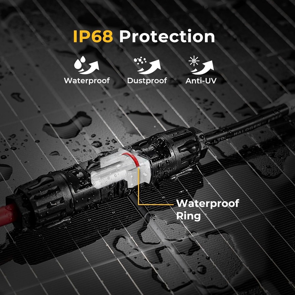Solar Panel 1-4 MC4 Y Branch Cable Connection Waterproof Adapter Connector