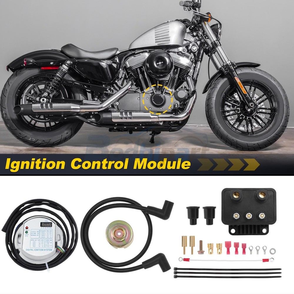 Single Fire Programmable Ignition Coil Kit For Evo Big Twin XL 1970-2003 53-660