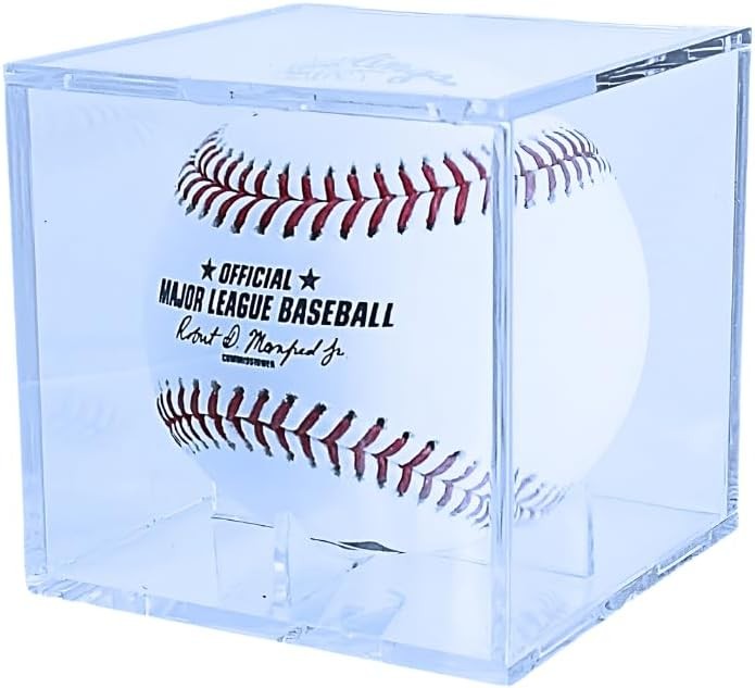 UV Protected Baseball Display Case | Acrylic 1 Cube, Clear