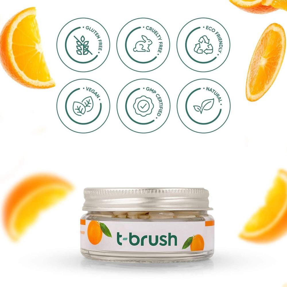 T-Brush Orange Flavored New Generation Toothpaste like - 90 pcs