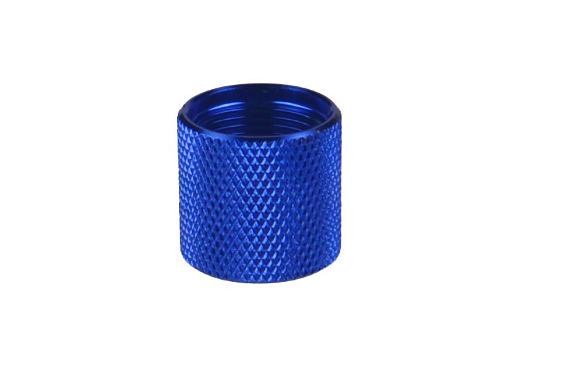 9/16x24 TPI Thread, Thread Protector Aluminum Anodized Blue