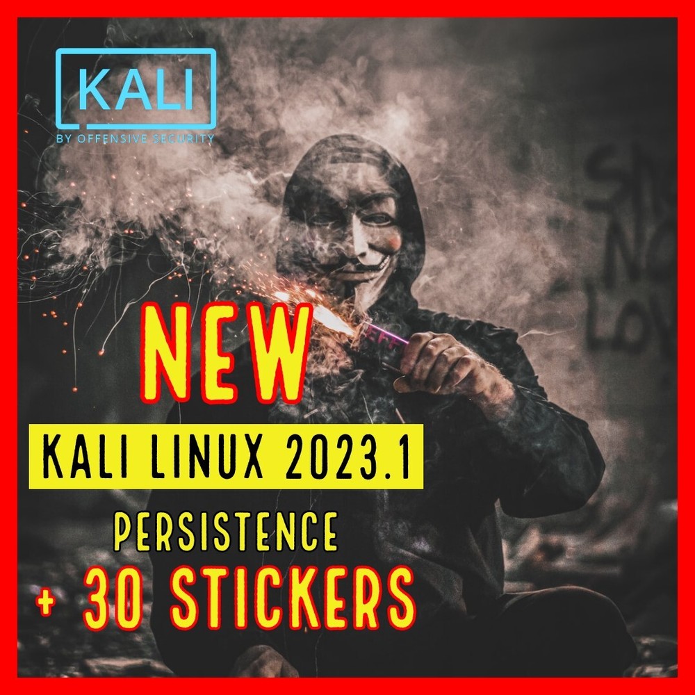 Kali Linux USB 32GB / 64Bit - With Persistence & CEREBRO storage + Extras + GIFT