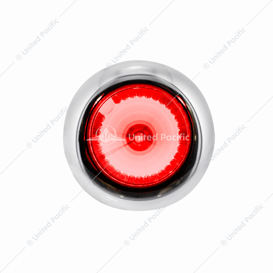 4 LED Dual Function 3/4" Mini Spike Light With SS Bezel Clear/Red
