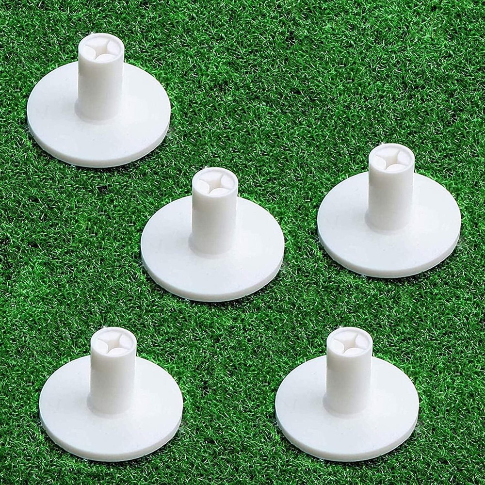 Golf Tees Rubber Driving Range Mat Holder Value 5 Pack Size 1.5" 2"