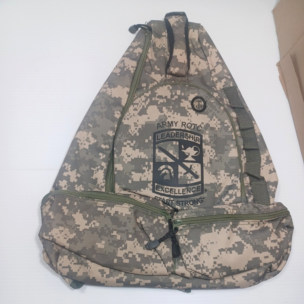 Triangle Sling Crossbody Bag Backpack - ARMY - NEW