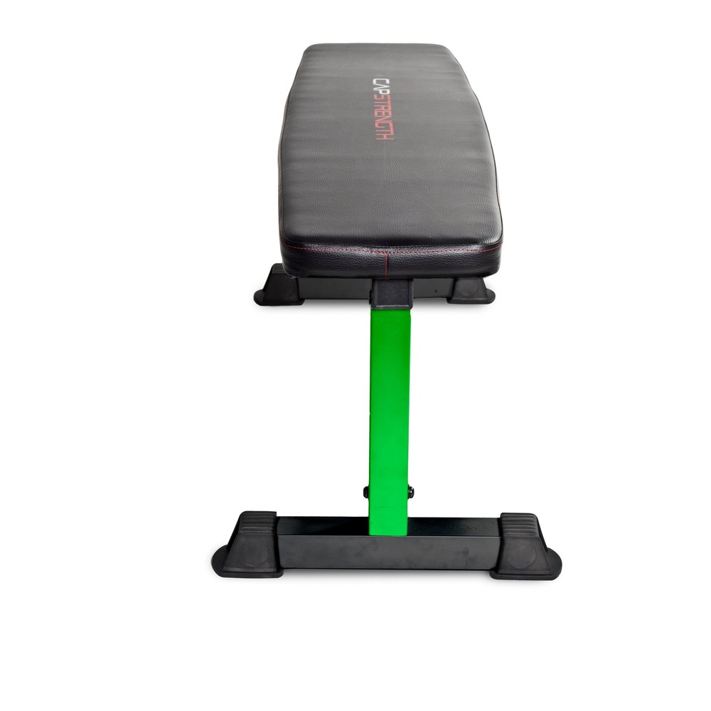 FLAT WEIGHT BENCH for Exercise Workout 600lb Capacity Exercises Cushioned CAP