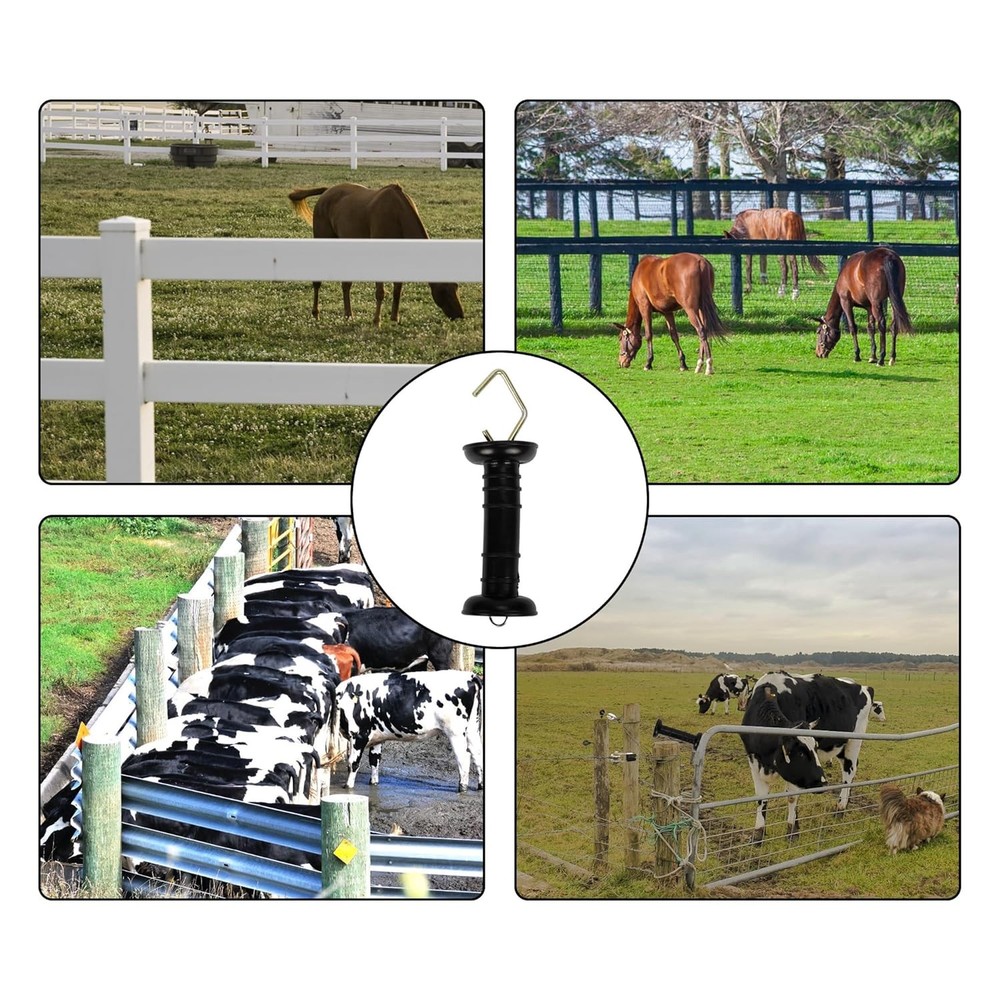 10 Pcs Plastic Electric Fence Gate Handle Insulators, with...