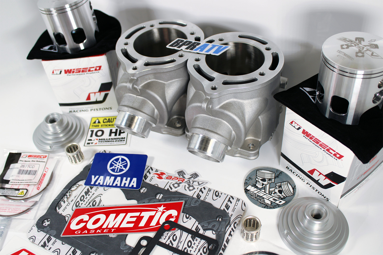 Banshee ARES 68mm Cylinder Kit Complete 421cc Stroker +4mm Wiseco Pistons Gasket