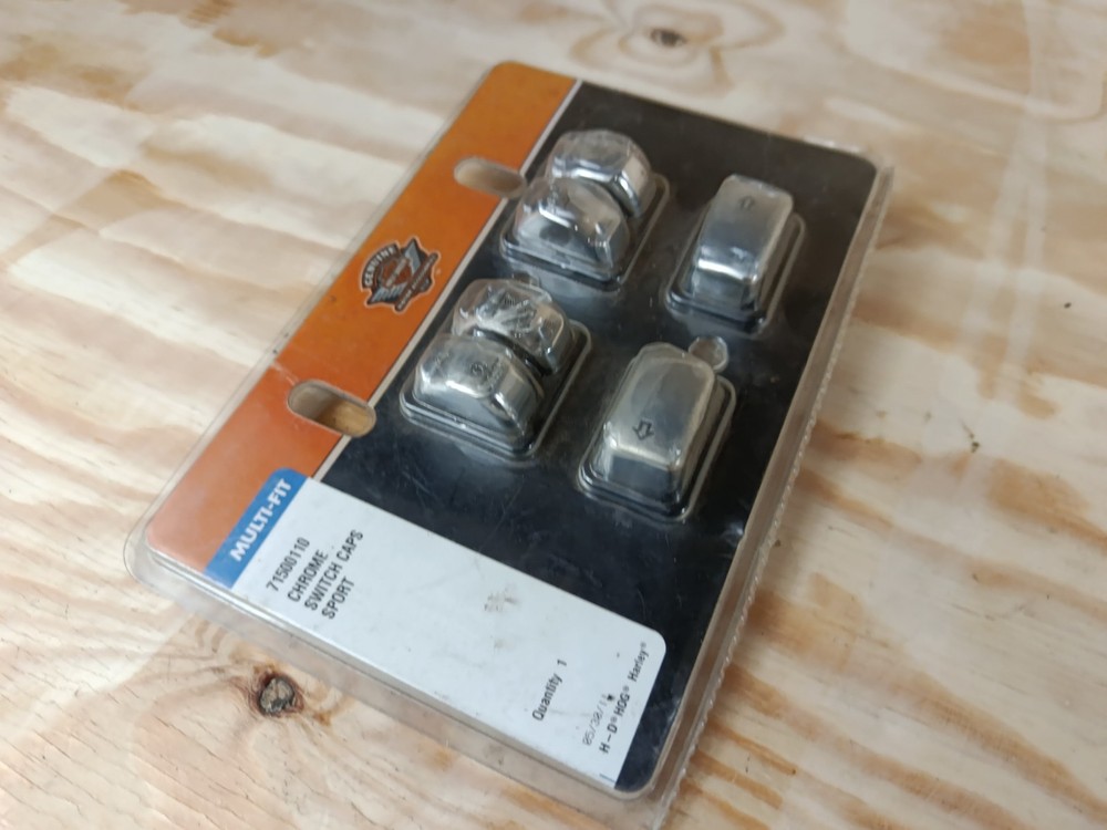 Genuine Harley Davidson Chrome Switch Caps 71500110