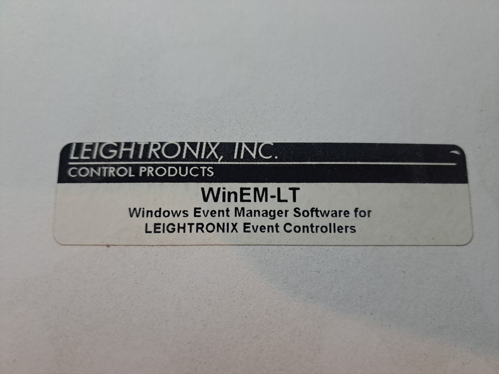 leightronix Control Products WinEM-LT MANAGER SOFTWARE