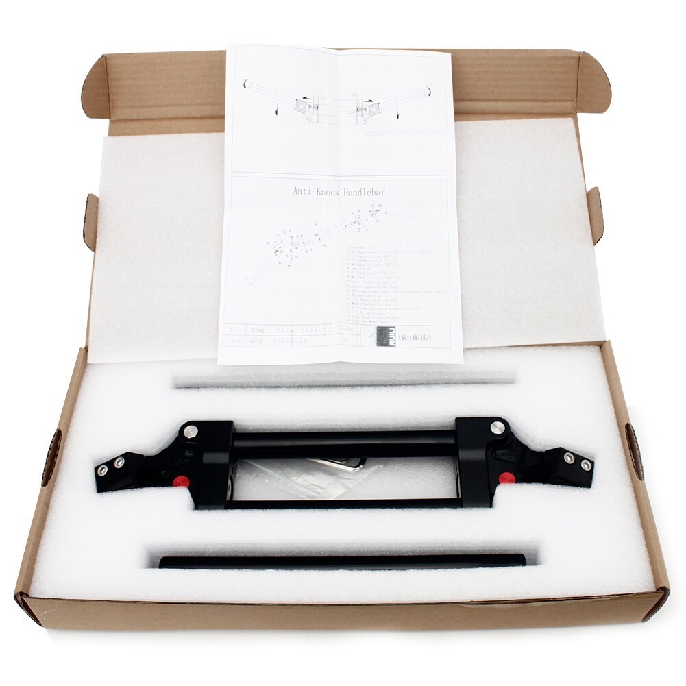 Universal 22mm 7/8" Adjustable Handlebars Anti Vibration ATV MX Dirt Bike Black