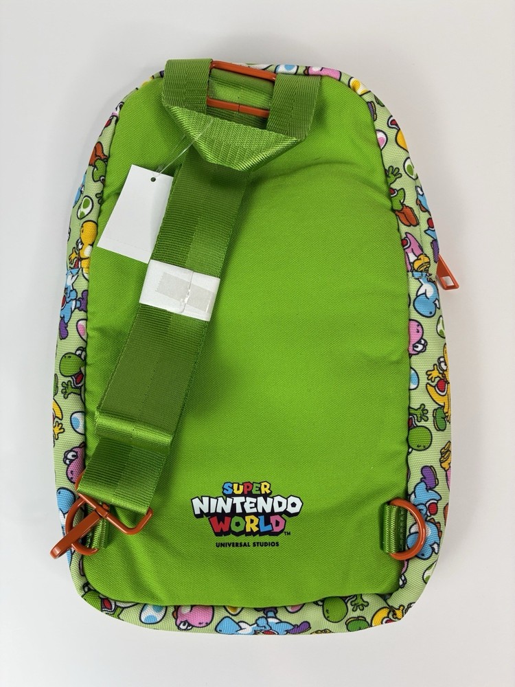 Universal Studios Super Nintendo World Yoshi Sling Bag Backpack NWT